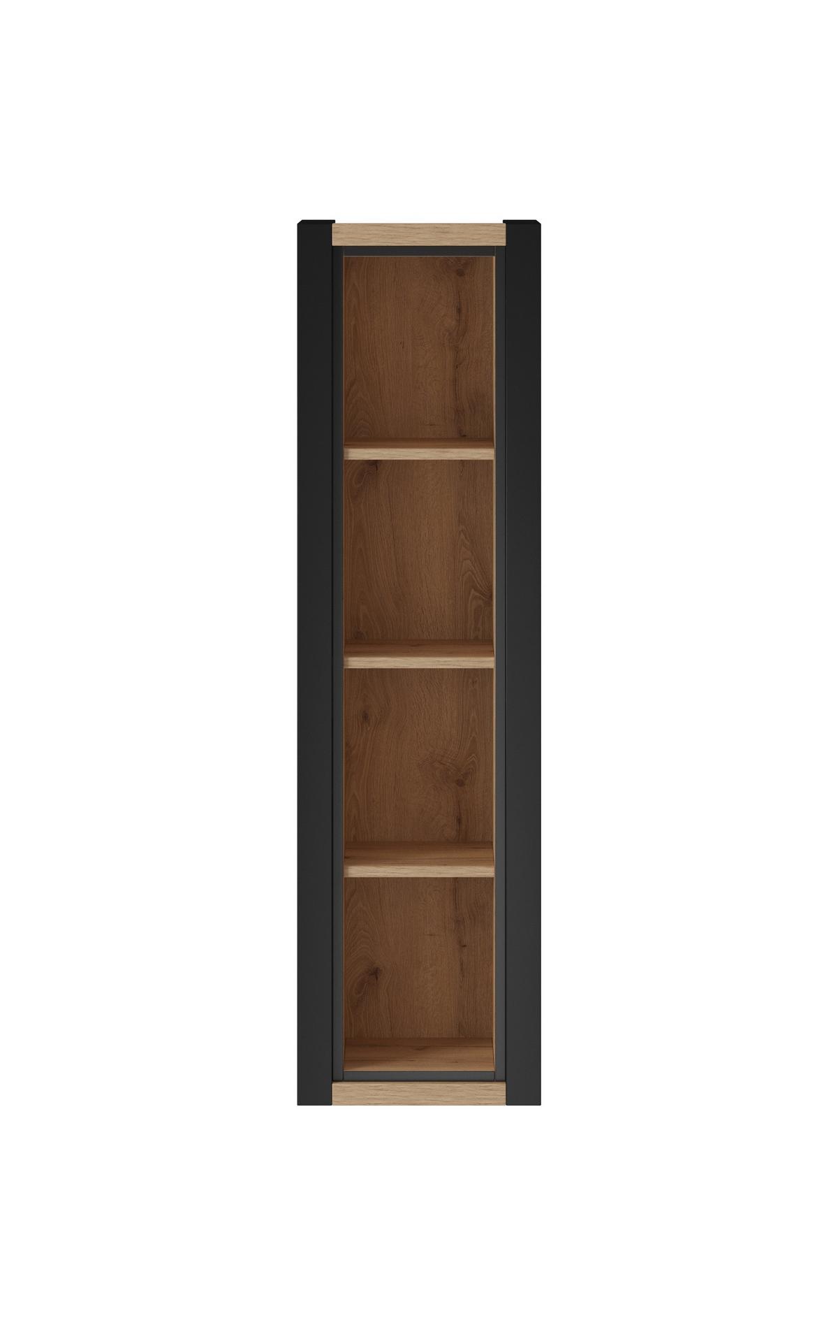 BÜCHERREGAL ATTIVO 35x35x128 cm, Regal Eichefarben - Eichefarben, Holzwerkstoff (35/128/35cm) - MASSENO