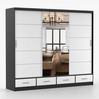 KLEIDERSCHRANK Florence 250 cm, 250/215/64, 2-türig, weiß - Weiß, Holzwerkstoff (250/215/64cm) - imoebel24