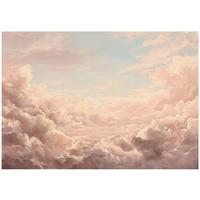 FOTOTAPETE Wolken Himmel Rosa 350x250 cm - Multicolor, Papier (350/250cm) - Wallarena