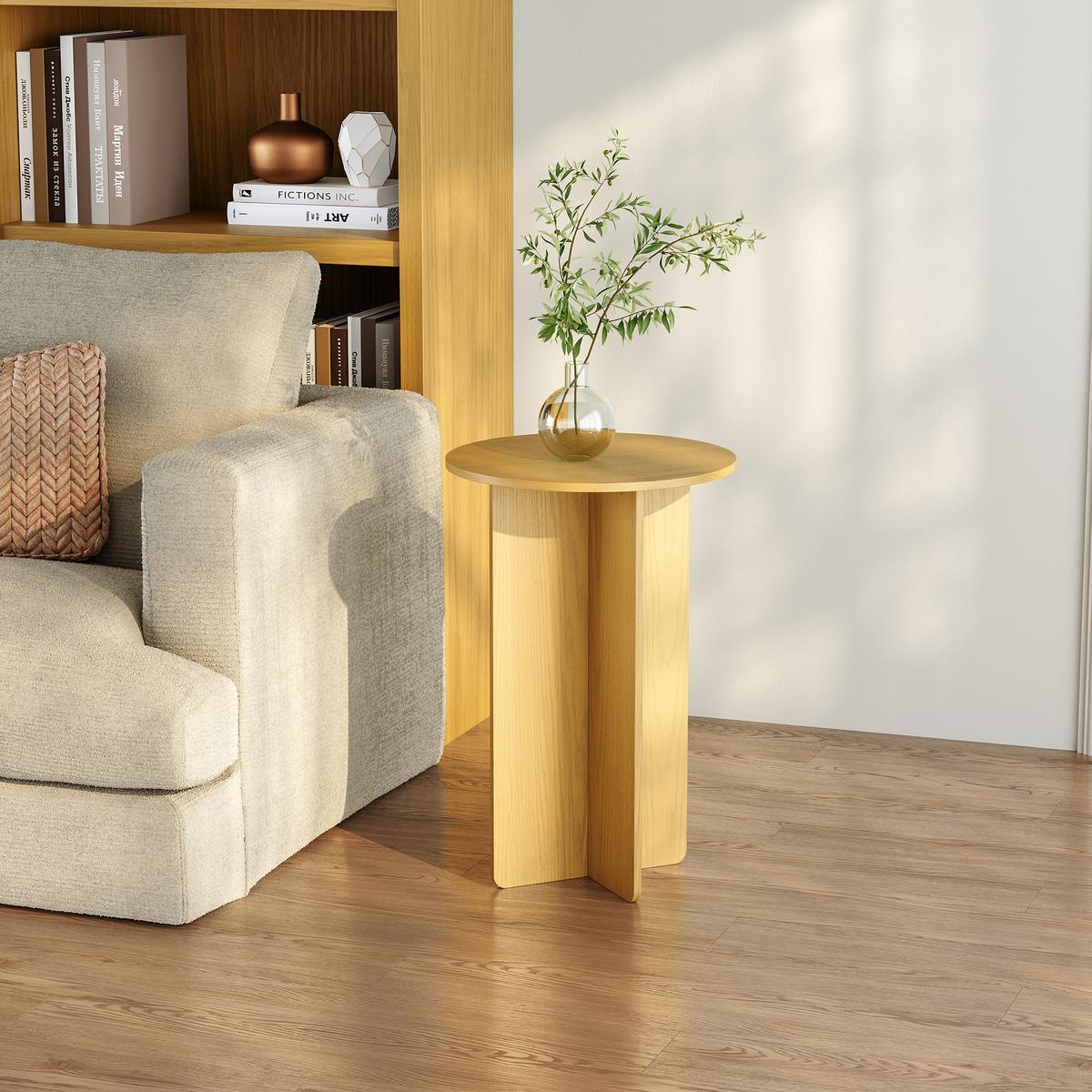 BEISTELLTISCH Vappevn - Eichefarben, Holzwerkstoff (40/40/60cm)