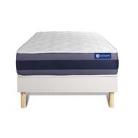 BETT Actimemo morpho Memory-Schaum 80 x 200 cm h1 - Kit Bettgestell Weiß - Beige/Weiß, Karton/Holz (80/200cm) - ACTISOM