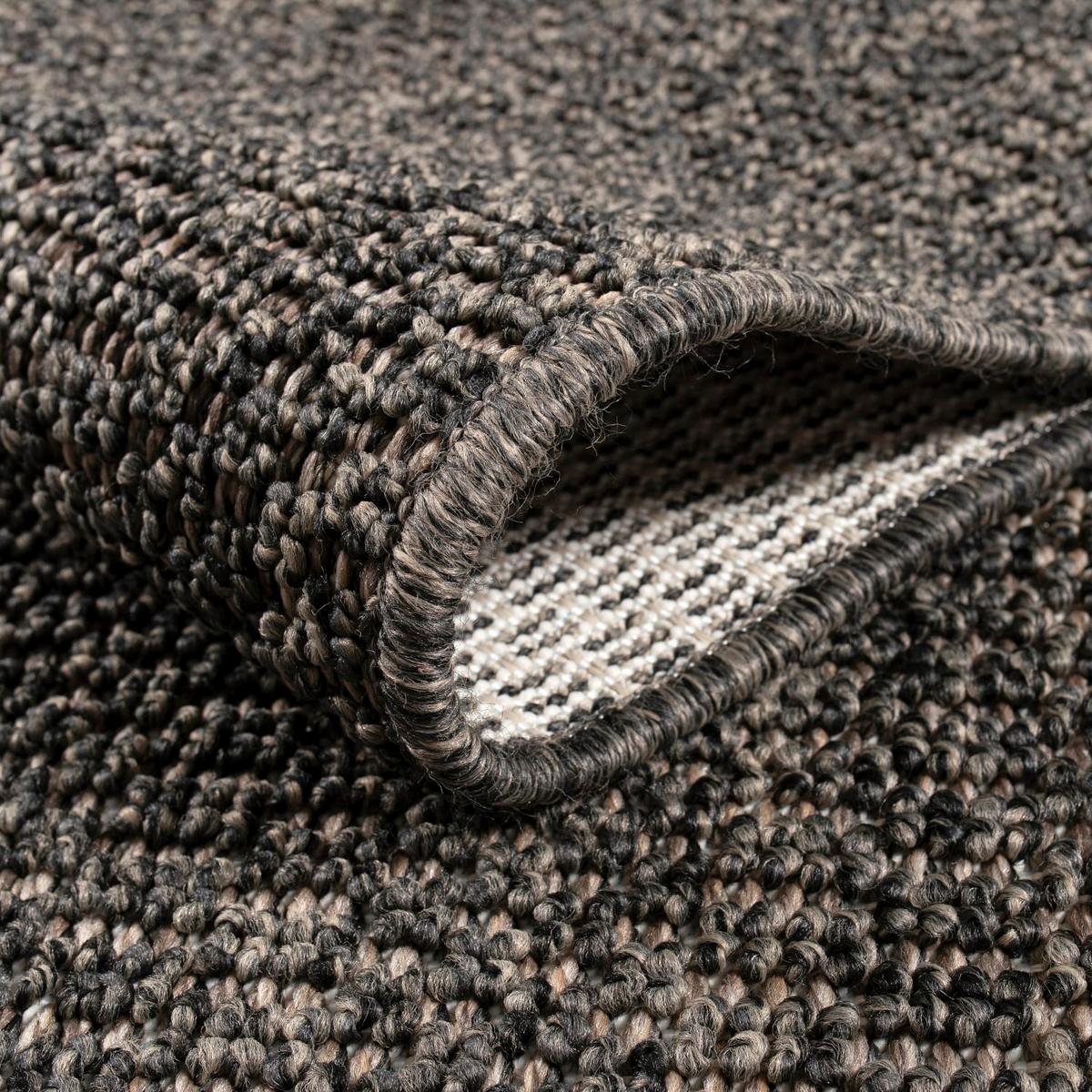 KURZFLORTEPPICH, einfarbig, aus Polypropylen, Anthrazit, 160 x 220 cm - Anthrazit, Textil (220/160cm) - KADIMA DESIGN