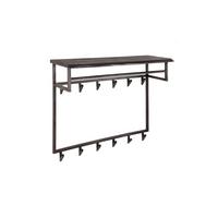 GARDEROBE ADORA Schwarz Akazie - Schwarz, Metall (100/80/30cm) - KAWOLA
