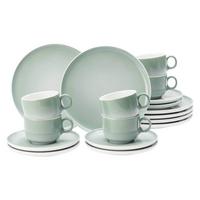 KAFFEESERVICE Sento Home Aura mint 18-tlg. - Mintgrün, Keramik (24/18.1/43cm) - Seltmann Weiden