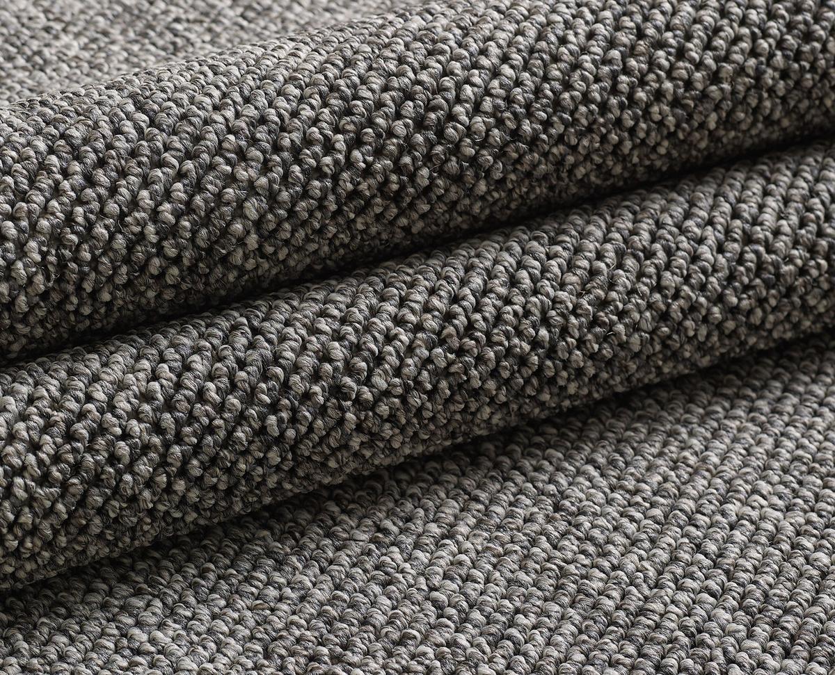 TEPPICH Flachgewebe CIMA in Grau, einfarbig, 80 x 150 cm - Grau, Textil (150/80cm) - KADIMA DESIGN