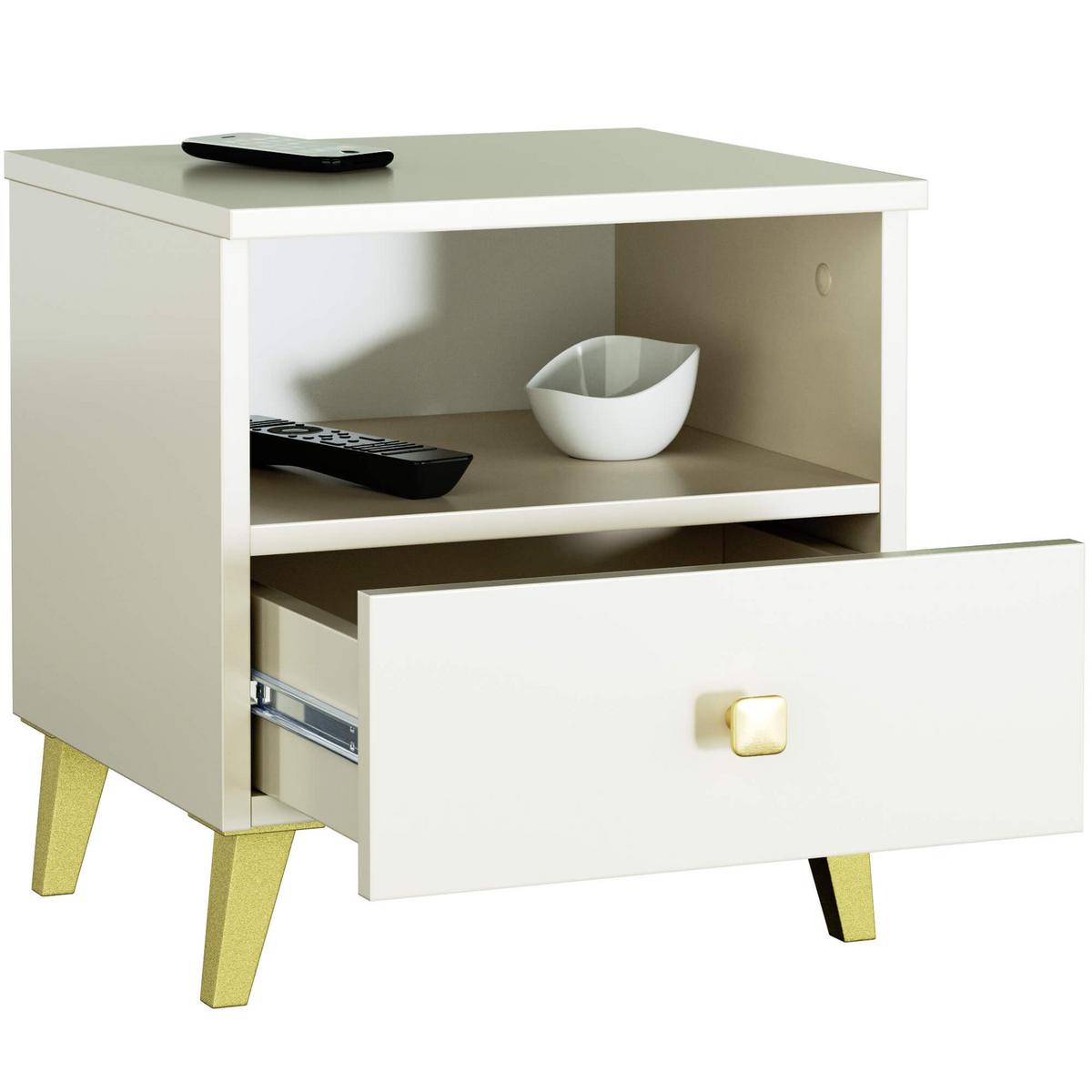 NACHTTISCH Kaschmir 43/40/37 - Kaschmir, Holzwerkstoff (40/43/37cm) - RAUMHIRSCH FURNITURE