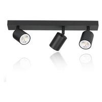 DECKENSTRAHLER Ansbach 3-flammig 42/5/14.4 cm - Schwarz, Metall (42/5/14.4cm) - Nettlife