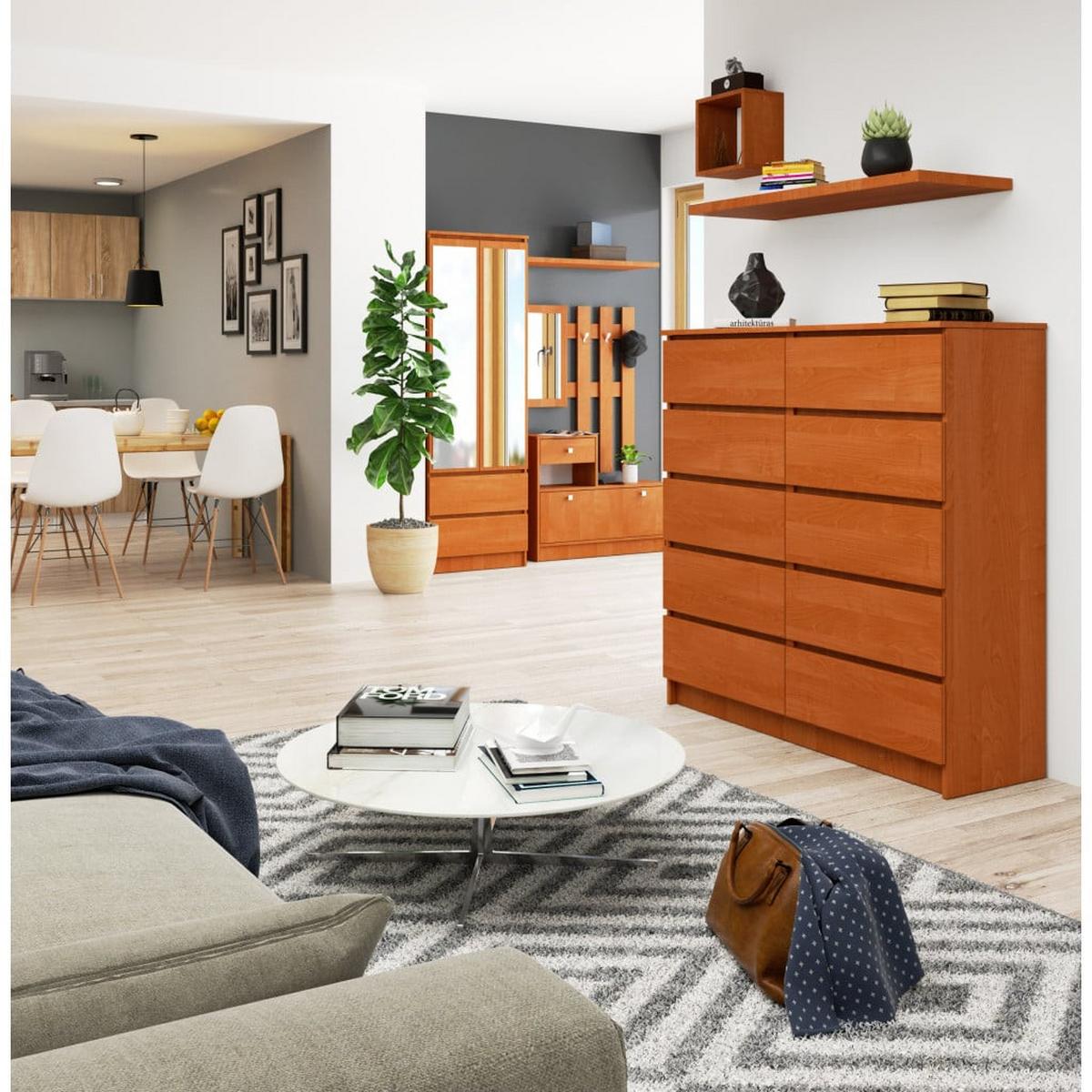 KOMMODE Erlefarben 121/120/40 - Erlefarben, Holzwerkstoff (120/121/40cm) - RAUMHIRSCH FURNITURE