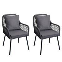 GARTENSTUHL AnthrazitDunkelgrau - Dunkelgrau, Textil (54/81/62cm) - MCW