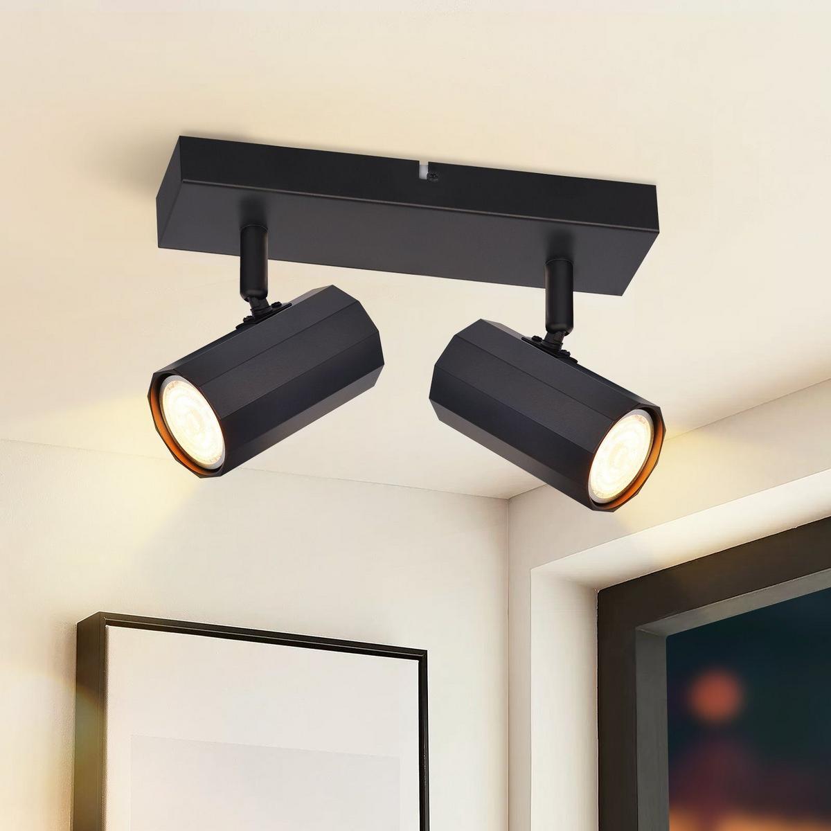STRAHLER Dankbarkeit 2-flammig 26/11/3 cm - Schwarz, Metall (26/11/3cm) - ZMH