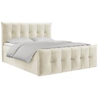 BOXBETT PREMIUM 11 140/200 Beige Velvet - H3 - Beige, Holz/Textil (140/200cm) - MKS