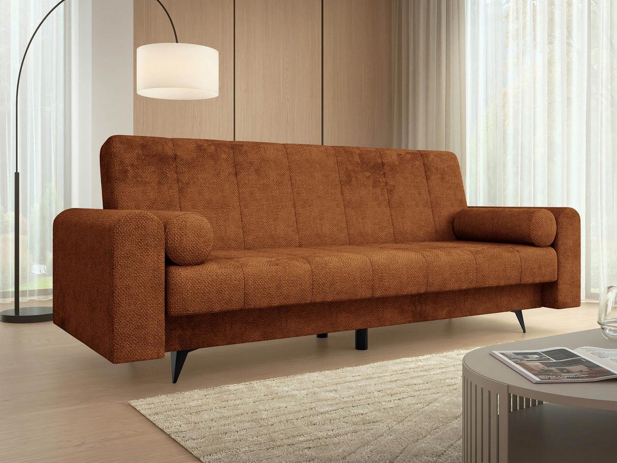 SCHLAFSOFA Zuri - Schwarz/Bronzefarben, Holz/Textil (240/93/91cm) - MIRJAN24
