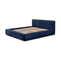 POLSTERBETT Lexie In Riviera Komplett - Blau, Holzwerkstoff/Textil (180/200cm) - Fun Möbel