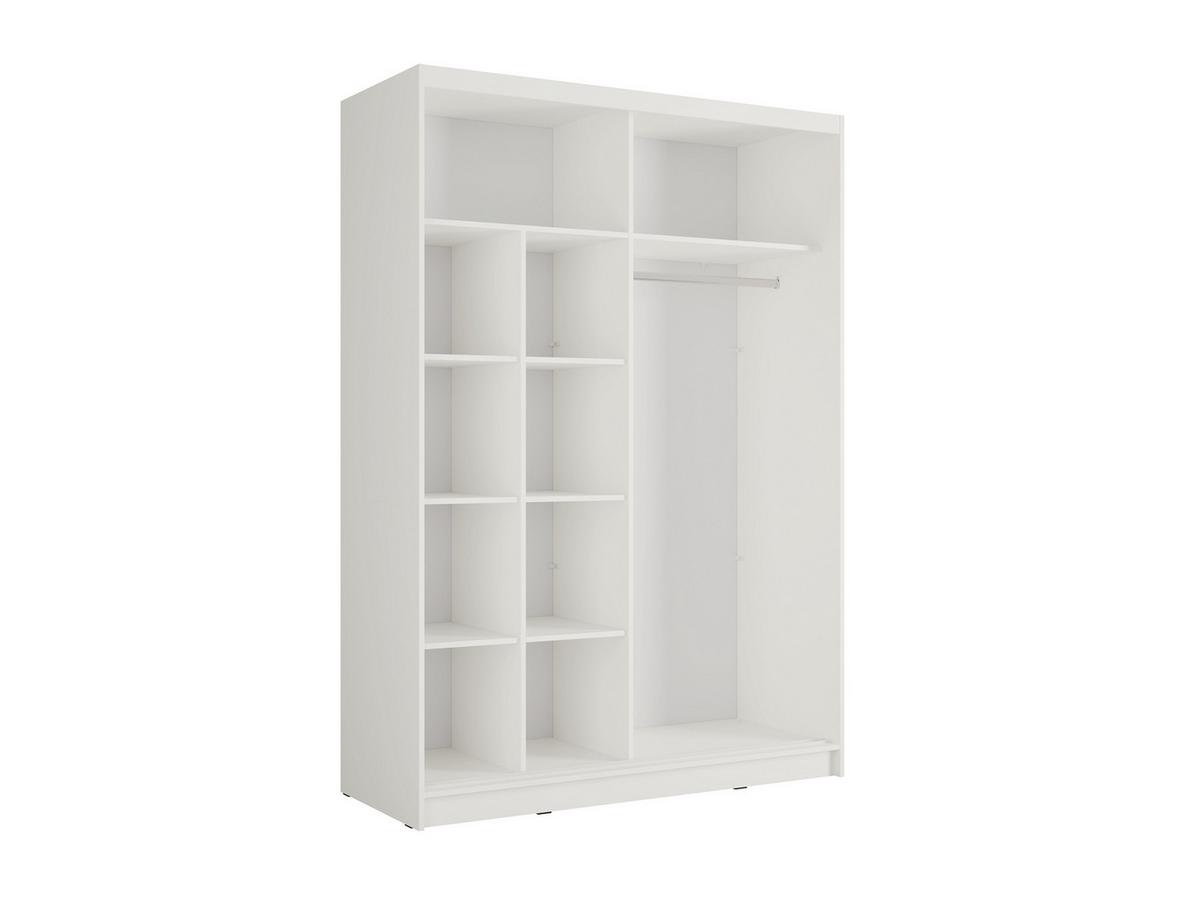 KLEIDERSCHRANK Weiß 155/215/62 - Weiß, Holzwerkstoff (155/215/62cm) - RAUMHIRSCH FURNITURE