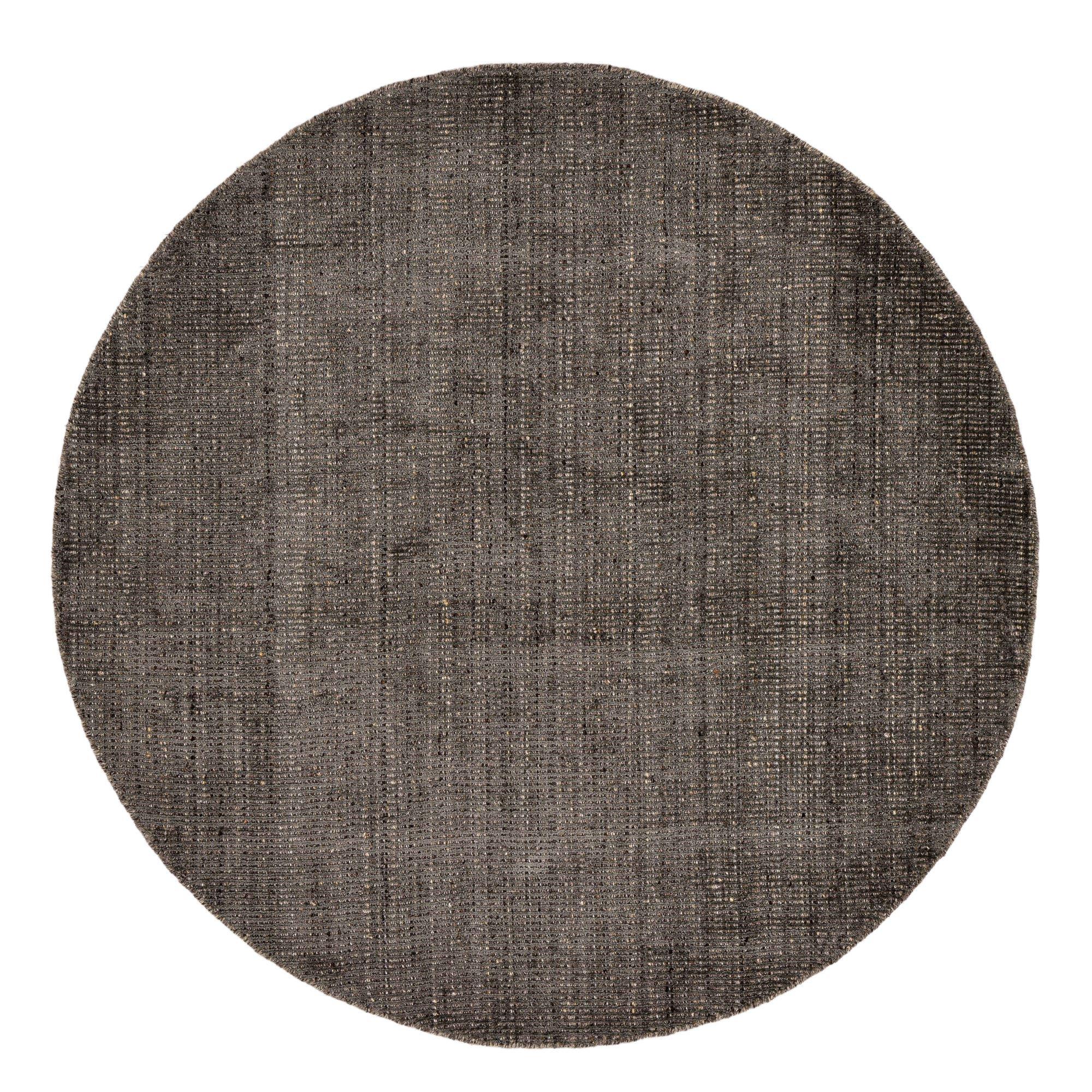 HANDWEBTEPPICH Venus 150x150 cm - Anthrazit, Textil (150/150cm) - THEKO