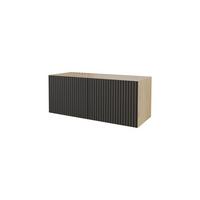 LOWBOARD NOA-2-W 100x40x40 cm - Artisan / Schwarz - Schwarz, Holzwerkstoff (100/40/40cm) - ALTDECOR