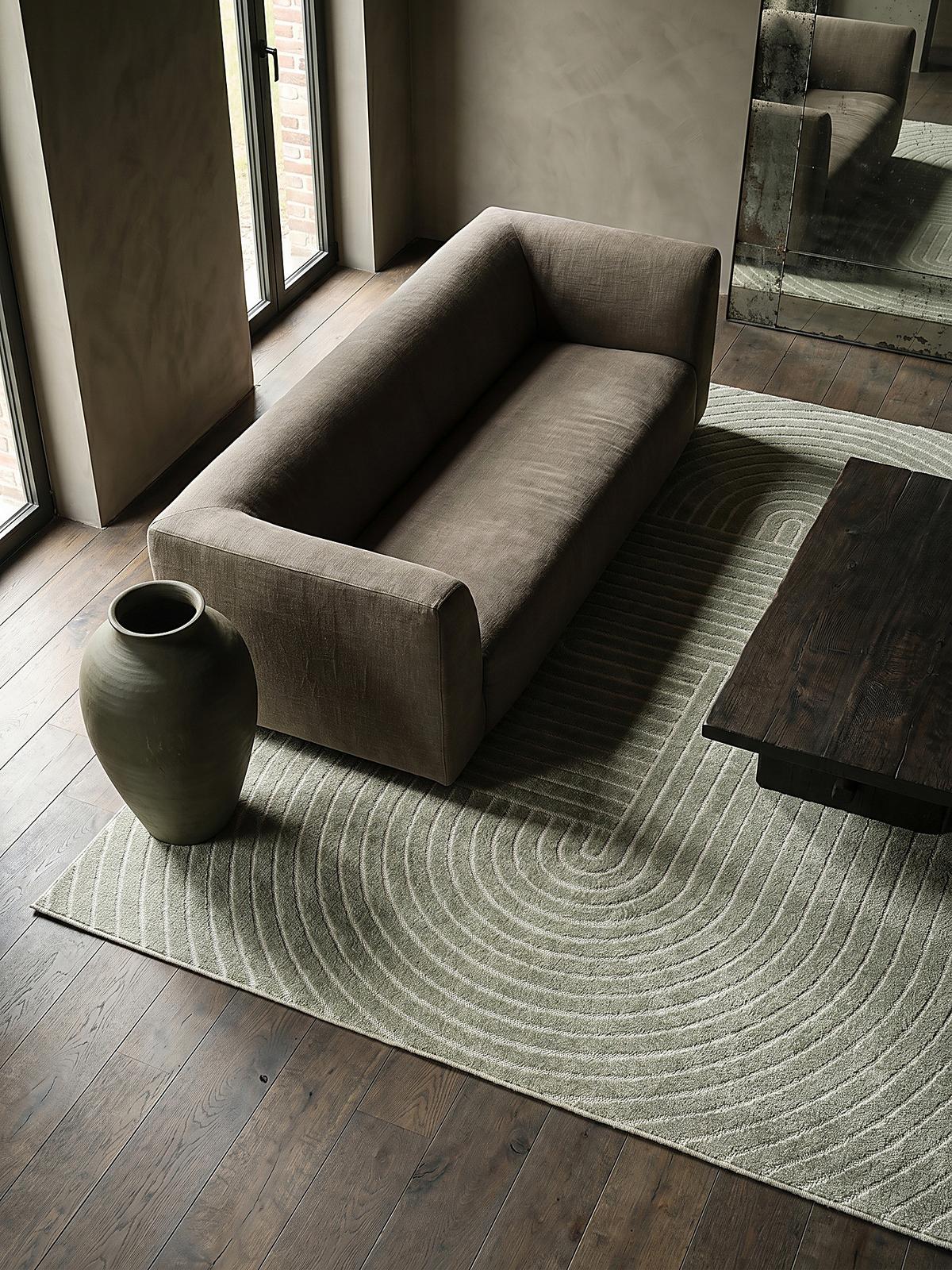 TEPPICH Outdoor Geometrisch MEZEN Polypropylen Grün 140 x 200 cm - Grün, Textil (140/200cm) - KADIMA DESIGN