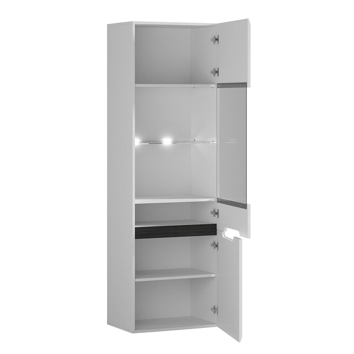 VITRINE Darrel Weiß - Weiß, Holzwerkstoff (60/193/41cm) - Petits-meubles