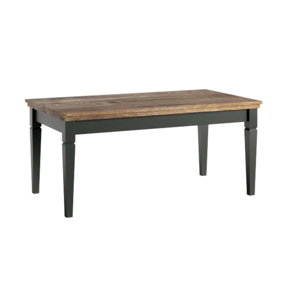 COUCHTISCH Martin Grün und Holz - Grün, Holzwerkstoff (60/110/49.8cm) - Petits-meubles