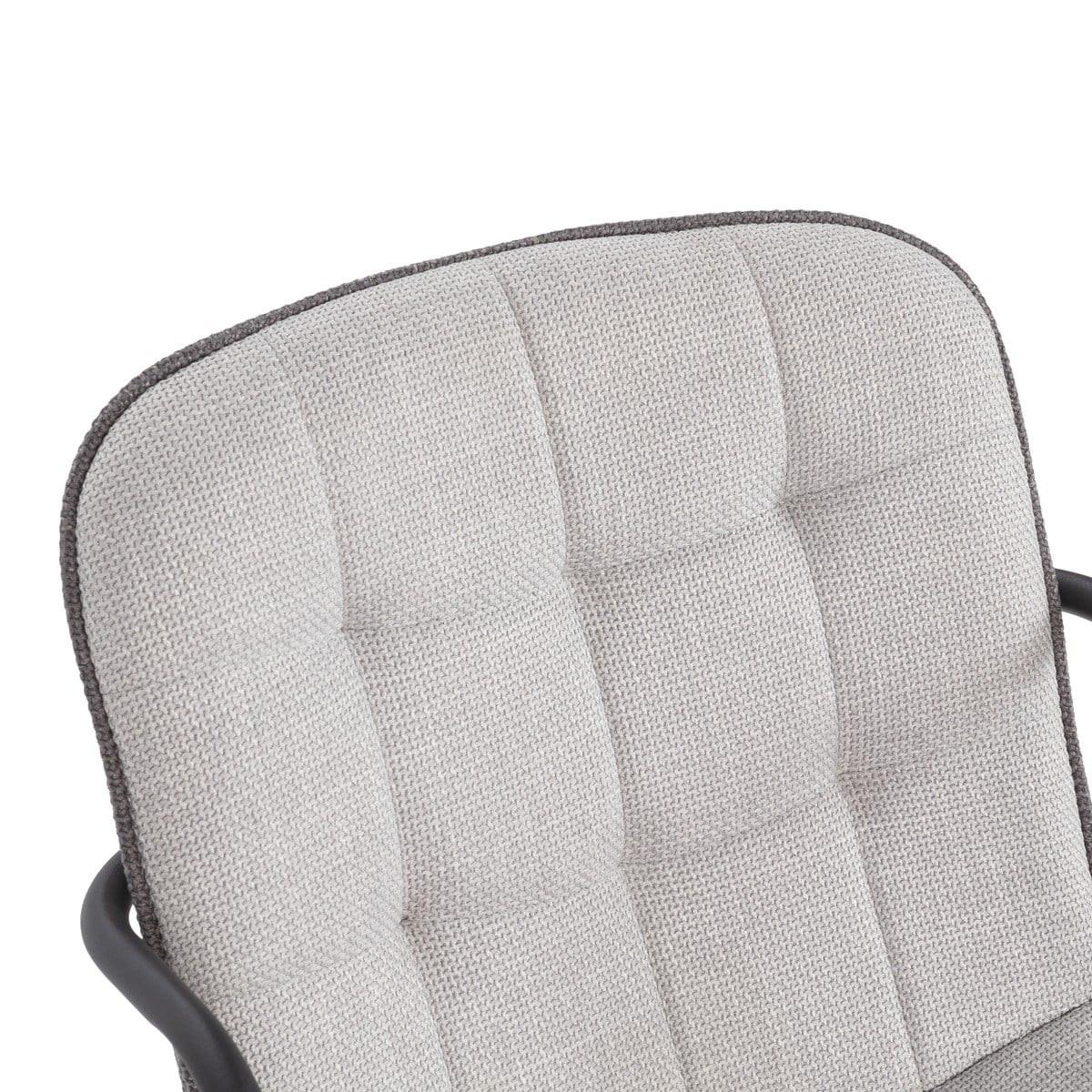 STÜHLE 4er-Set aus Stoff mit Metallbeinen 59/46/51 cm - Hellgrau, Textil (59/46/75cm) - Calicosy