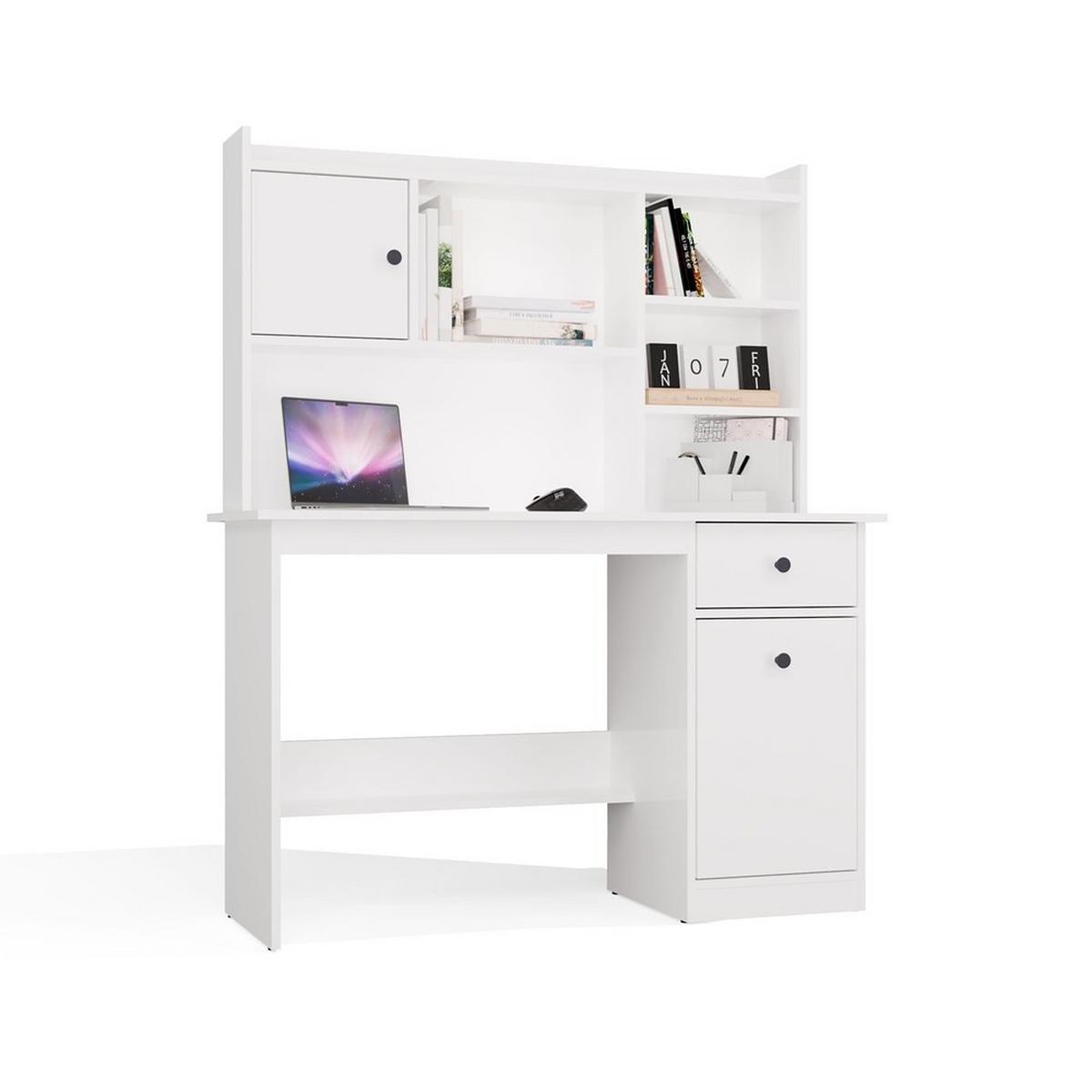 SCHREIBTISCH Artisan Eiche 120/145/45 - Weiß, Holzwerkstoff (90/50/145cm) - RAUMHIRSCH FURNITURE