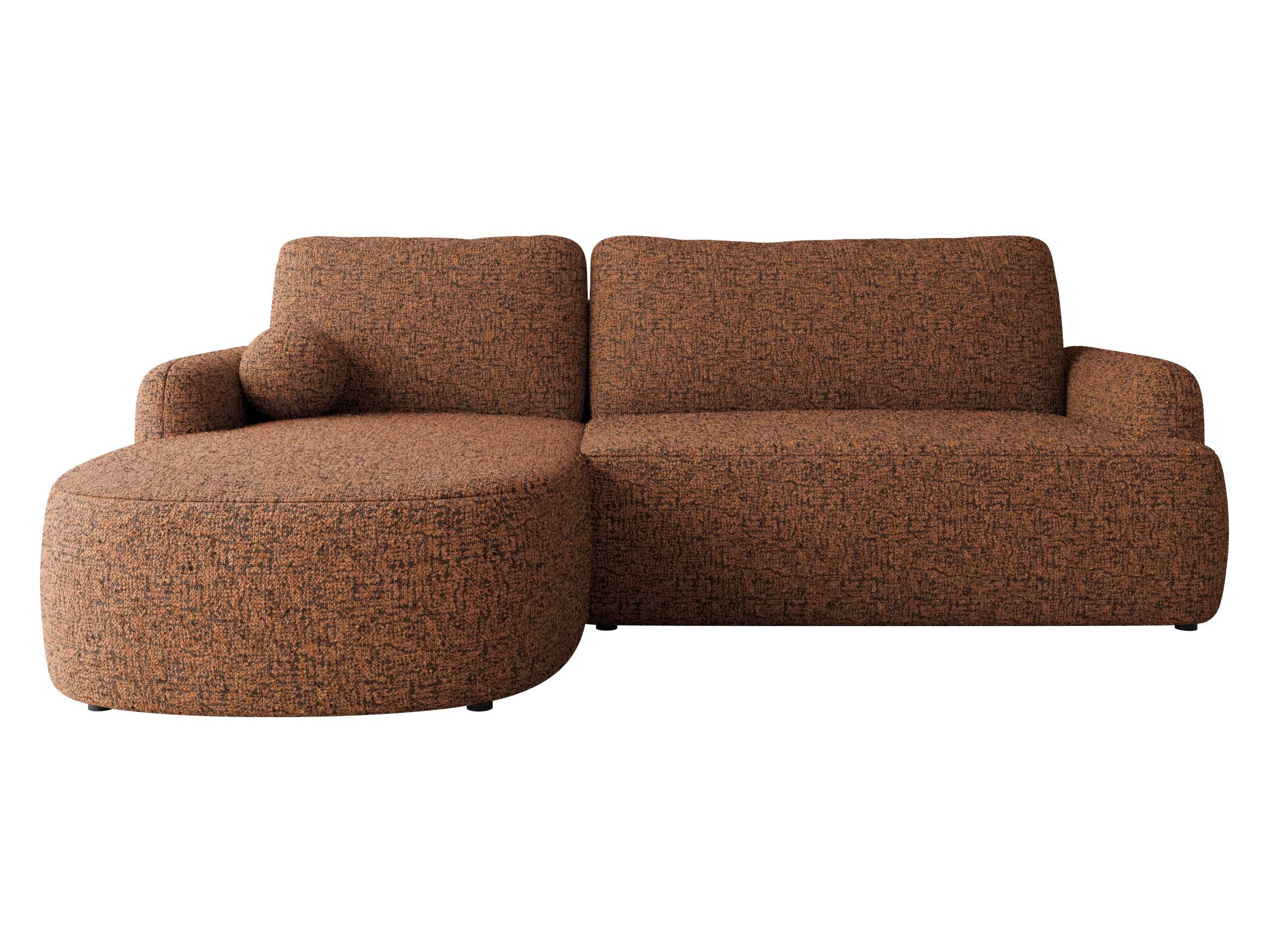 ECKSOFA Loridu, Seite: Links - Messingfarben/Schwarz, Holz/Kunststoff (250/174cm) - MIRJAN24