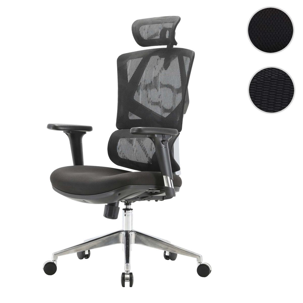 BÜROSTUHL MESH Schwarz - Schwarz, Textil (66/136/95cm) - SIHOO