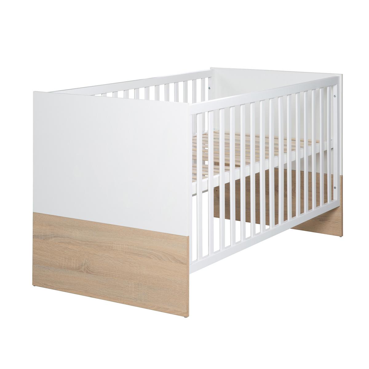 BABYZIMMER-SET Gabriella mit schmaler Wickelkommode 2-teilig - Multicolor, Holzwerkstoff (76/80/142cm) - Roba