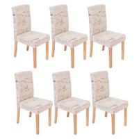 ESSZIMMERSTUHL Beige, Schwarz 6er-Set - Beige/Creme, Textil (43/90/48cm) - MCW