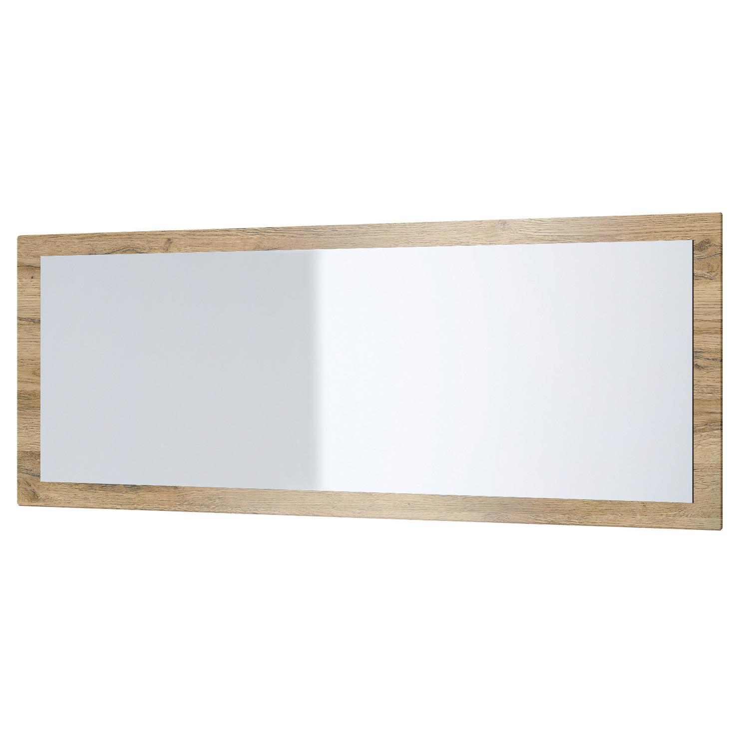 SPIEGEL Lima Eiche Natur - Eichefarben, Holzwerkstoff (139/55/2cm) - Vladon