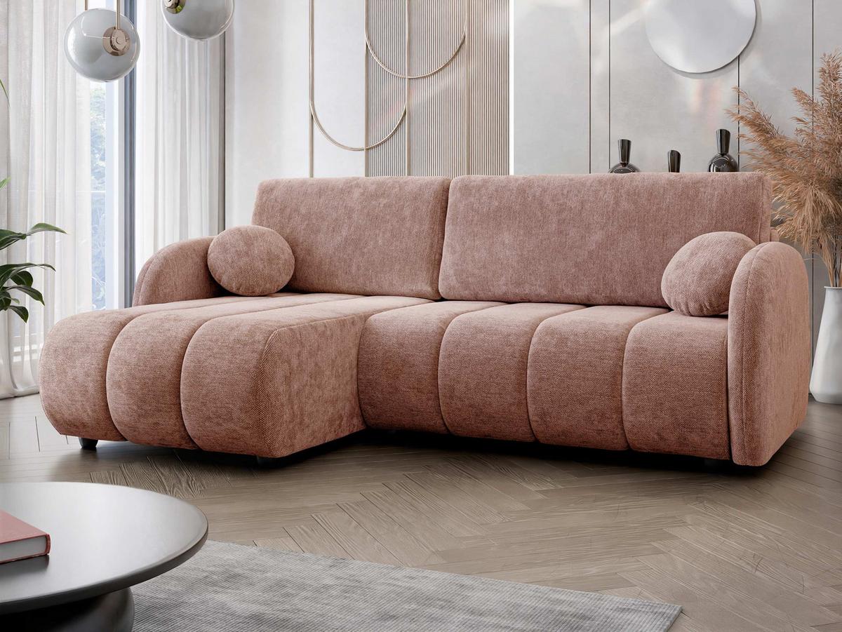 ECKSOFA Zara 2rLC - Gelb/Schwarz, Holz/Kunststoff (233/160cm) - MIRJAN24