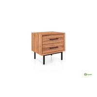 NACHTTISCH LEON Kernbuche - Kernbuche, Holz (51/50/40cm) - byoak