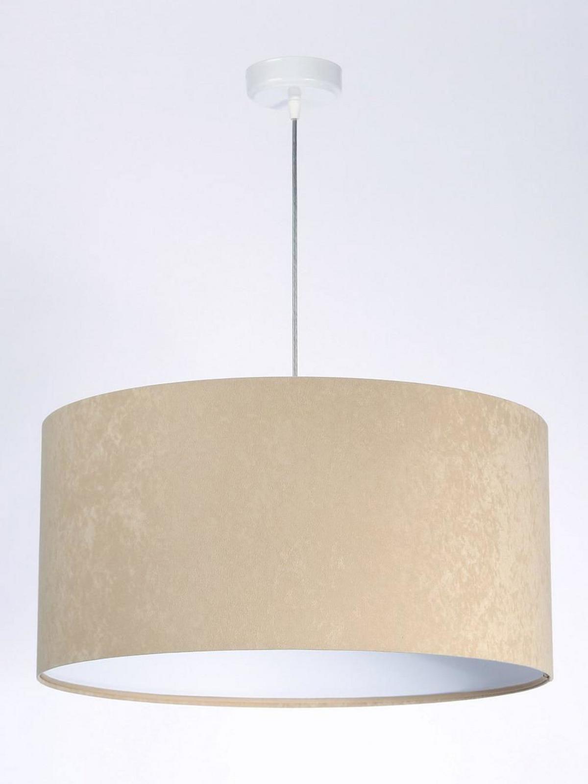 HÄNGELEUCHTE Weiß 50/25 cm - Beige/Weiß, Kunststoff (50/0.8/25cm) - ONZENO