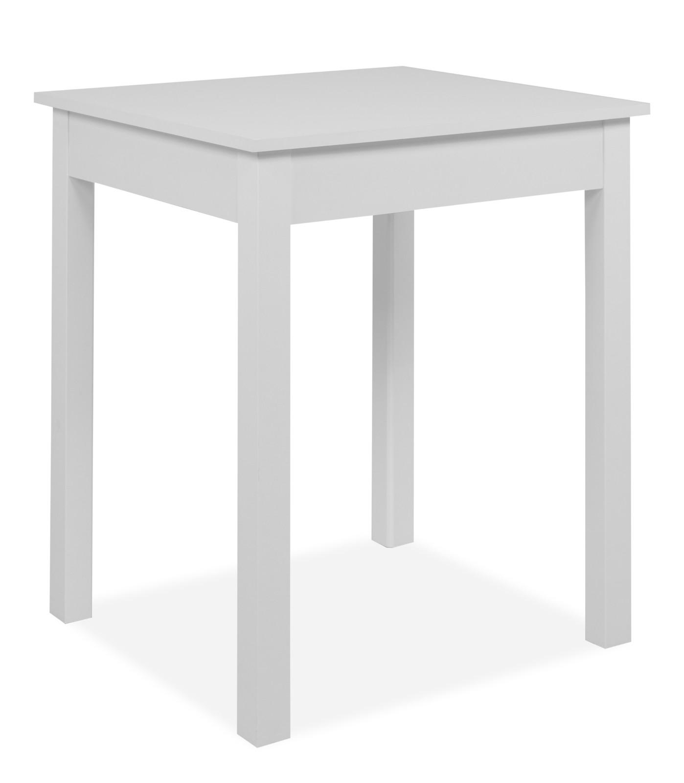 ESSTISCH weiß 60 x 67 cm, Küchentisch in modernem Design - Weiß, Holzwerkstoff/Kunststoff (67/60/76cm) - Furn.Design