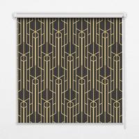 INNENROLLO - Fensterrollo - Rollo - 140x140 cm - Gelbes Muster - Gelb, Kunststoff (140/140/0.5cm) - TULUP