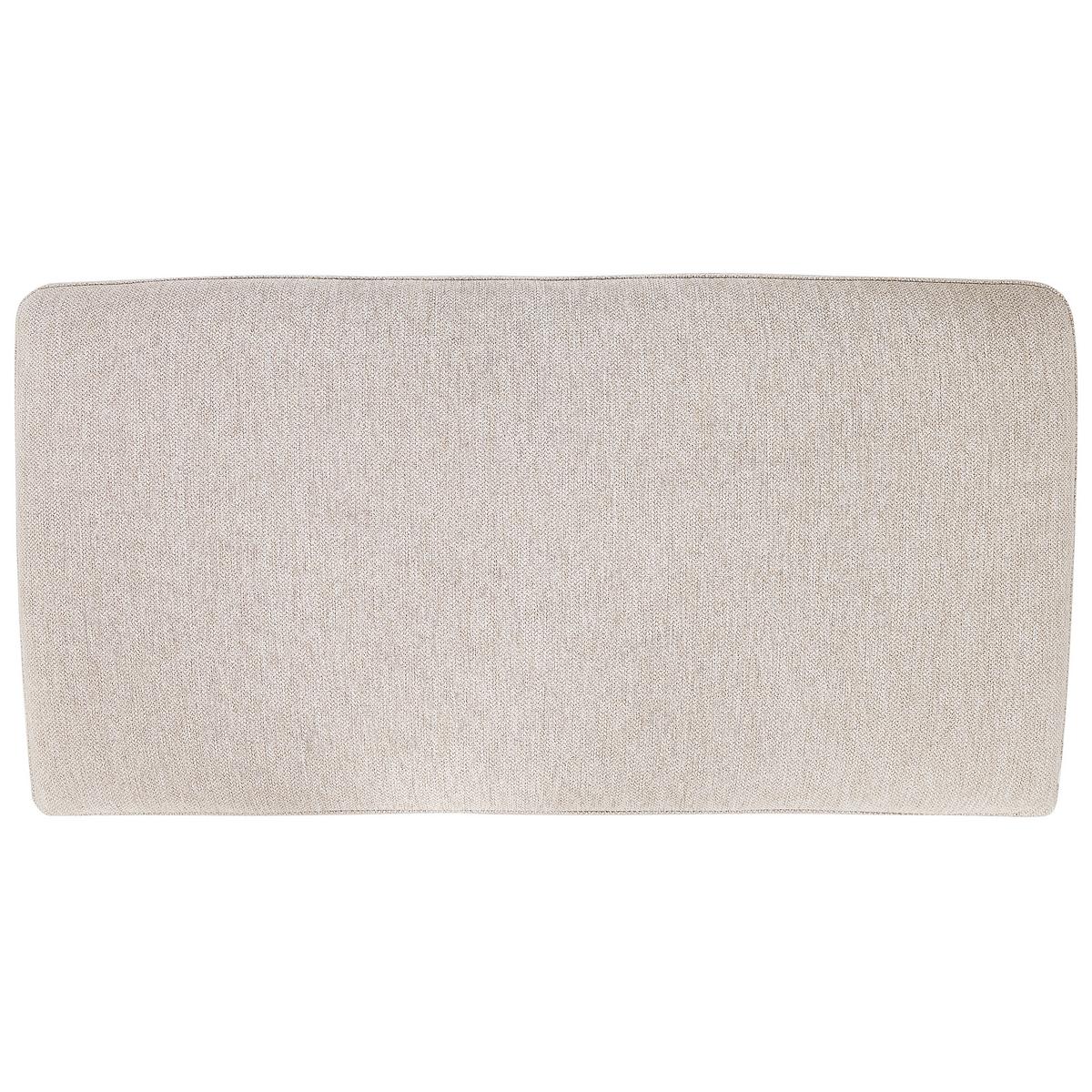 2-SITZER-ECKSOFA hellbeige rechtsseitig Breda - Beige/Schwarz, Textil (192/155cm) - Beliani