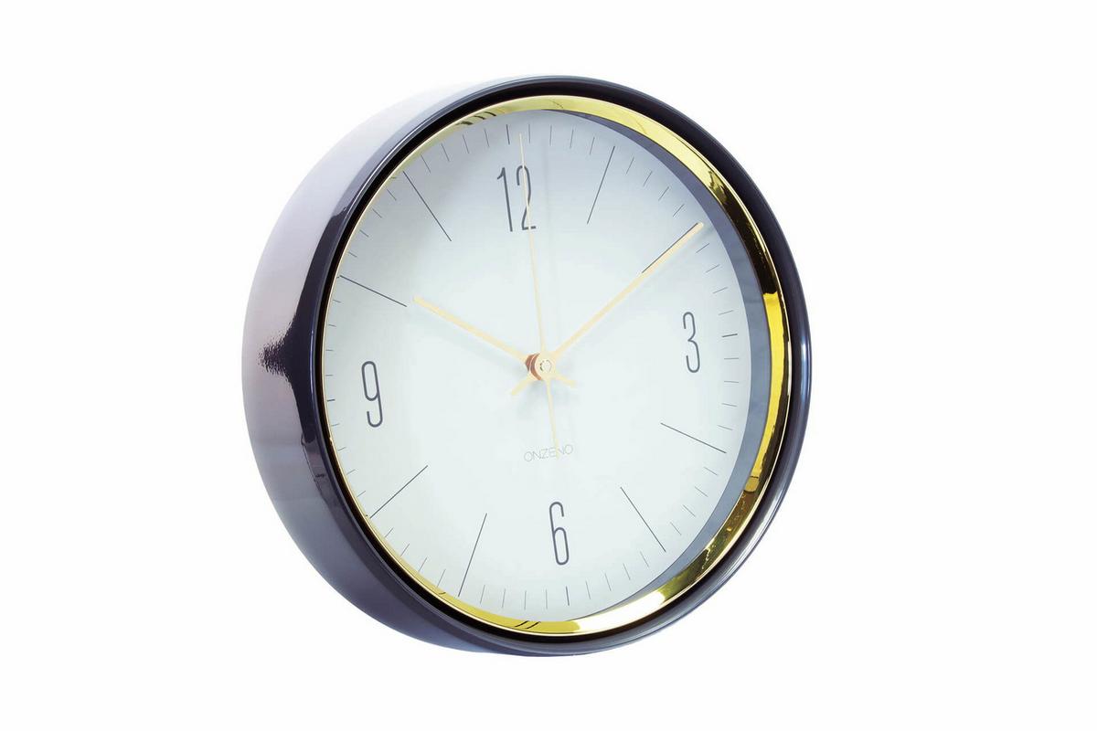 WANDUHR Design Weiß 33/33 cm - Weiß, Glas (32.7/32.7/5cm) - ONZENO