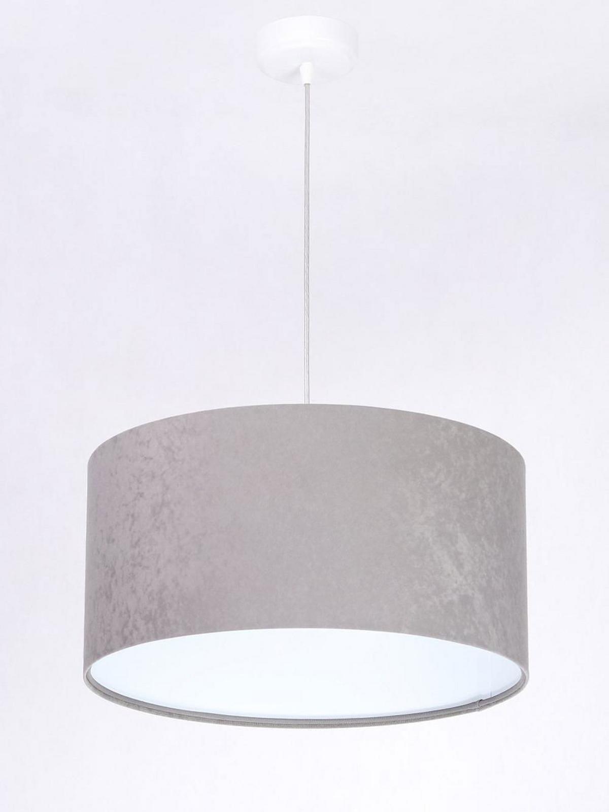 HÄNGELEUCHTE Grau 40/20 cm - Weiß/Grau, Kunststoff (40/0.6/20cm) - ONZENO