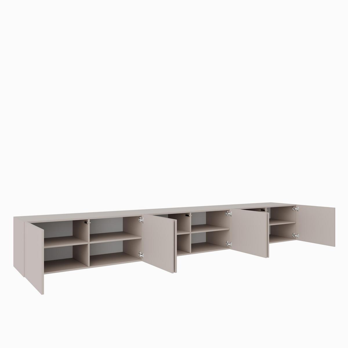 LOWBOARD MIVO 300/41/40 cm, Hängender TV-Schrank Kaschmir - Kaschmir, Holzwerkstoff (300/41/40cm) - MASSENO