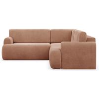 ECKSOFA Kaveo 245 cm universell mit Eckelement - Schwarz/Orange, Kunststoff/Textil (245/245cm) - Selsey