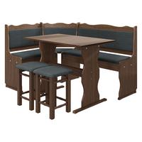 ECKBANKGRUPPE Mini - Hellbraun/Dunkelgrau, Holz (145/87/105cm) - MIRJAN24