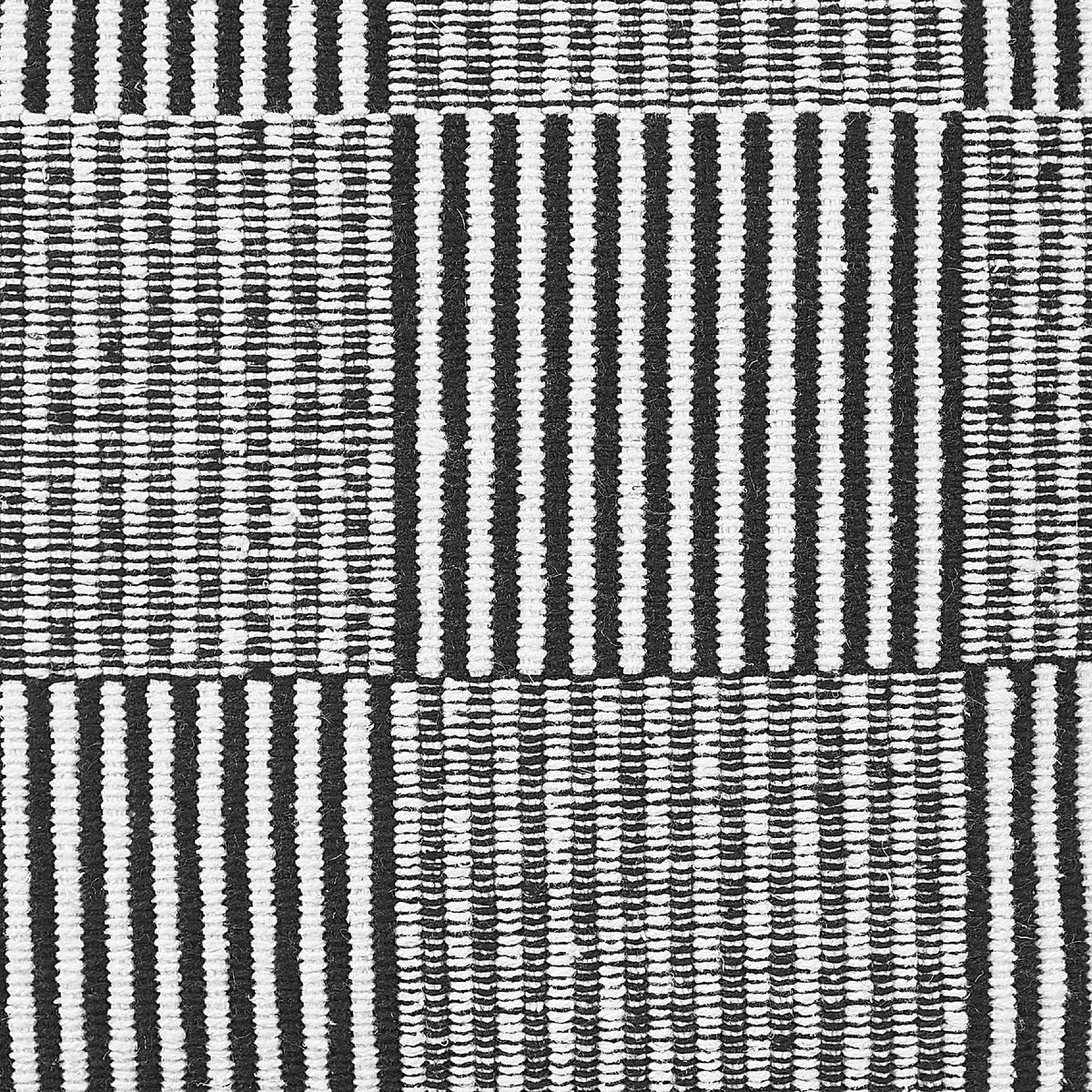 POUF Pandran 40/40/40 cm - Schwarz, Naturmaterialien/Textil (40/40/40cm) - Beliani
