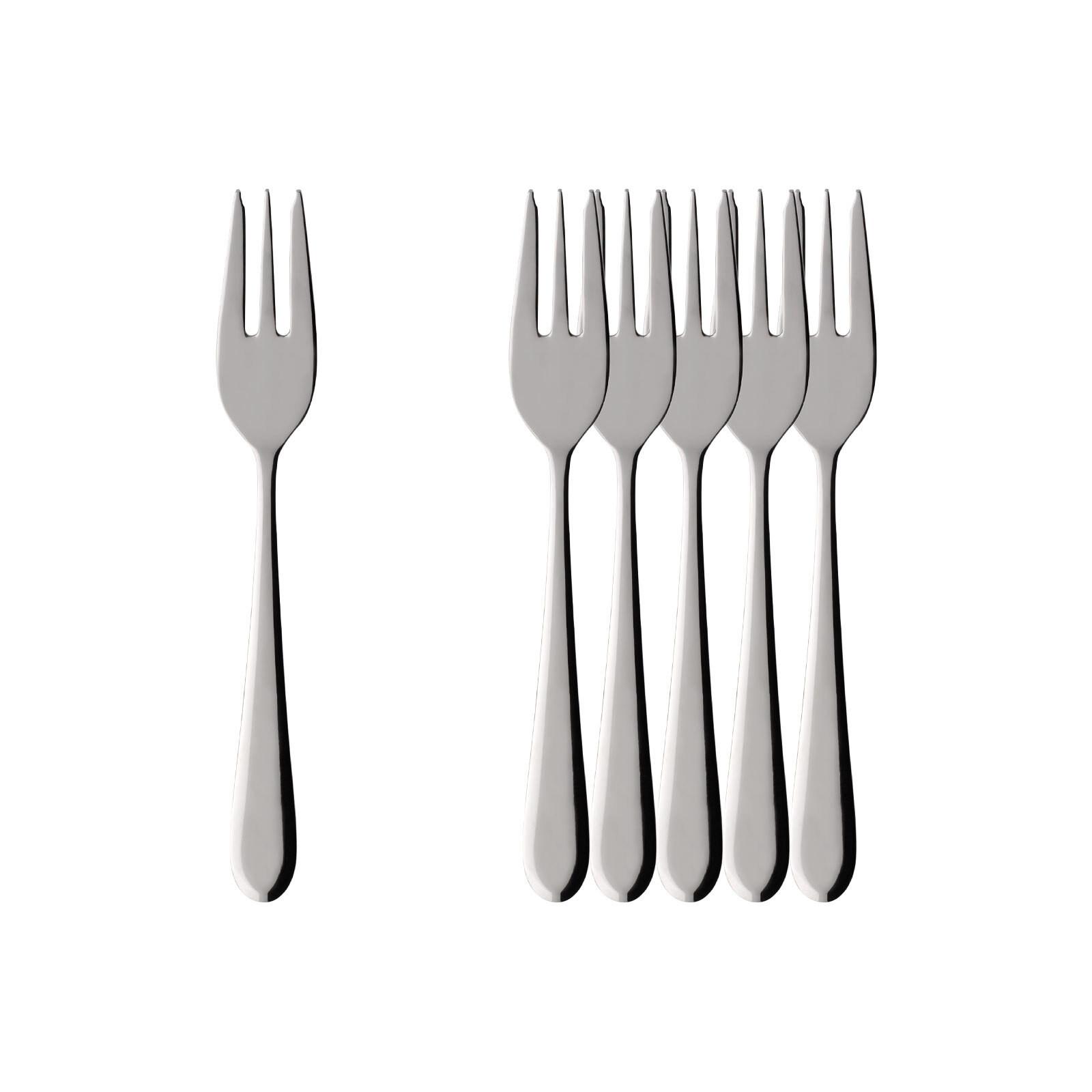 KUCHENGABEL Oscar edelstahl 15,8 cm 6er Set - Silberfarben, Metall - Villeroy & Boch