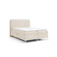 BOXBETT Emilio - Creme, Holzwerkstoff/Textil (160/200cm) - Fun Möbel