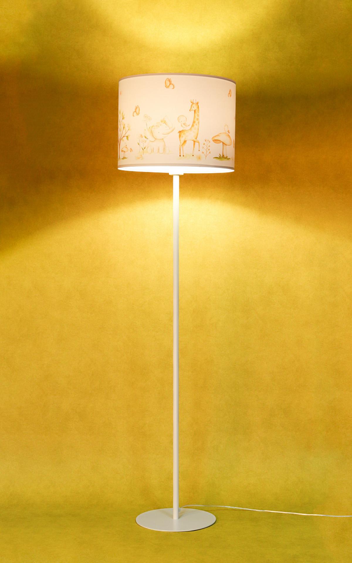 STEHLAMPE Bunt 40/30 cm - Multicolor/Weiß, Kunststoff (30/3.8/30cm) - ONZENO