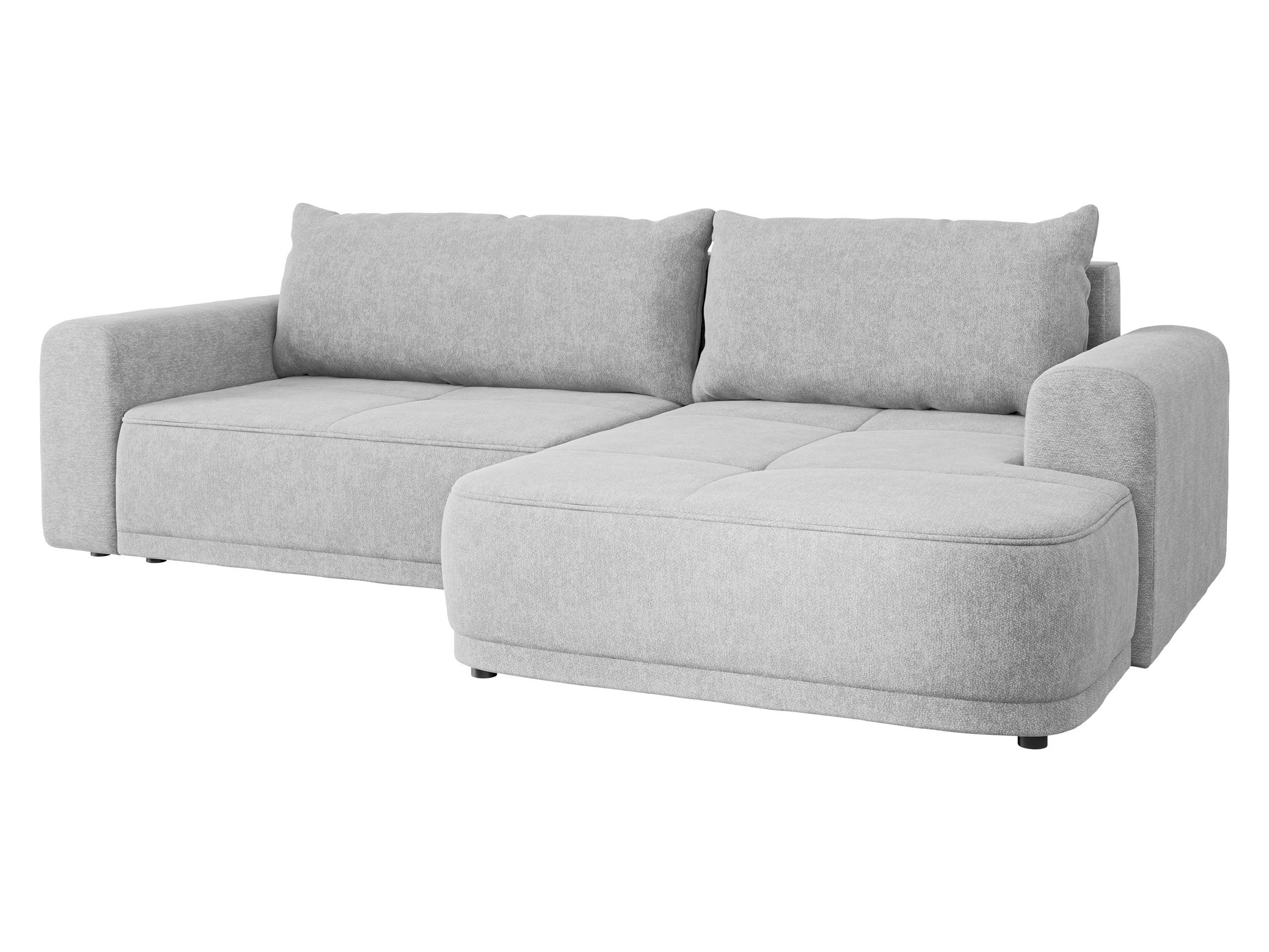 ECKSCHLAFSOFA Passo, Seite: Links - Hellgrau/Schwarz, Holz/Kunststoff (265/166cm) - MIRJAN24