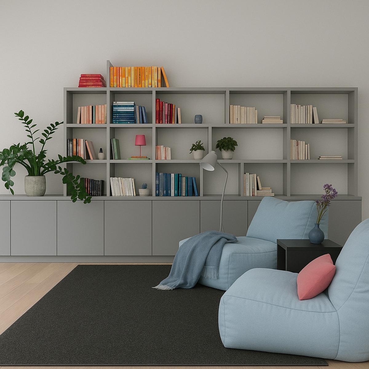 HOCHFLOR VELOURS TEPPICH MONA - Anthrazit, Textil (160/240cm) - Snapstyle
