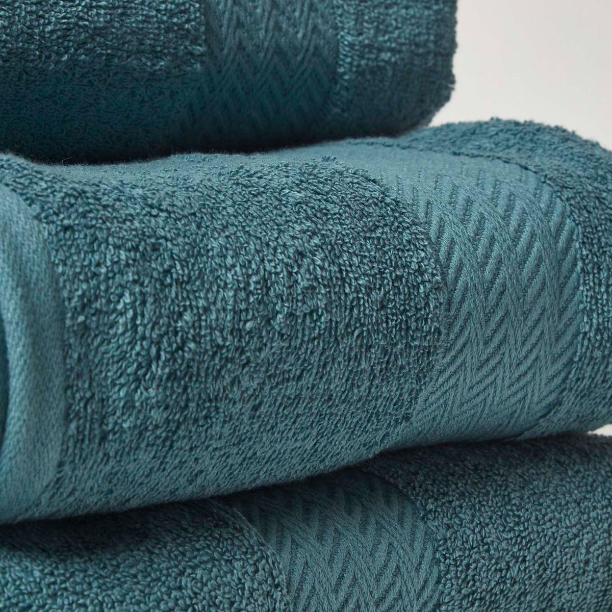 HANDTUCH Comfort petrol - Petrol, Textil (50/90cm) - Homescapes