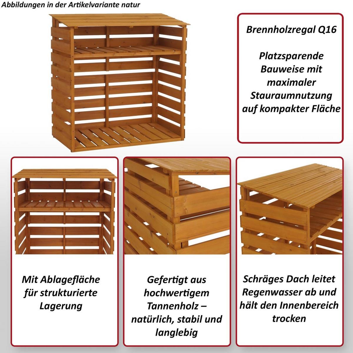 BRENNHOLZLAGER Beige - Beige, Holz (122/121/61cm) - MCW