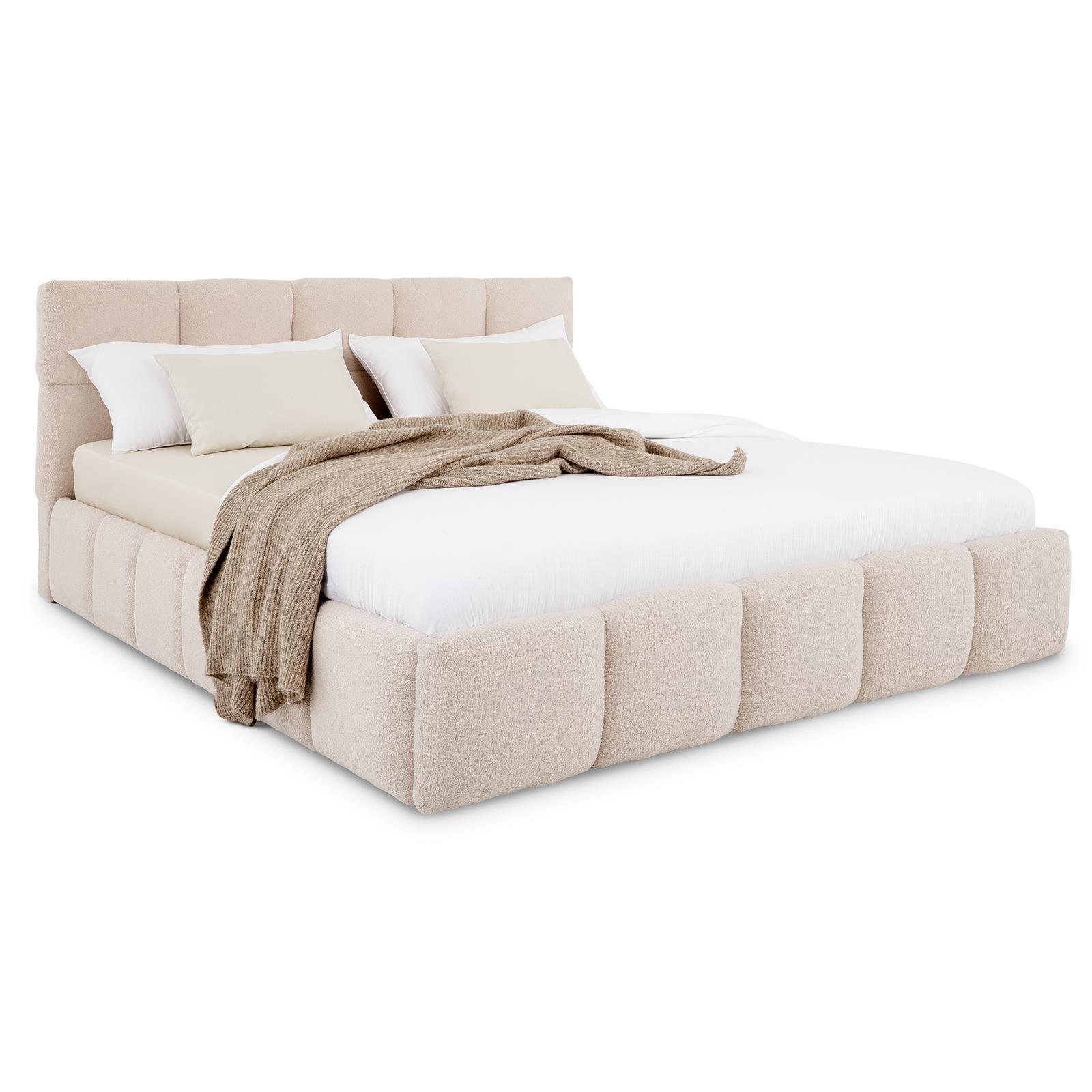 POLSTERBETT CLOUDY 180X200 CM - Beige, Textil (180/200cm) - IDIMEX